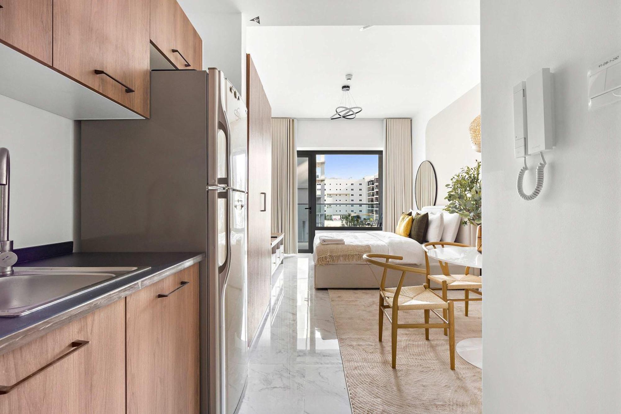 Silkhaus Chic Studio Near Masdar City Park 阿布扎比 外观 照片