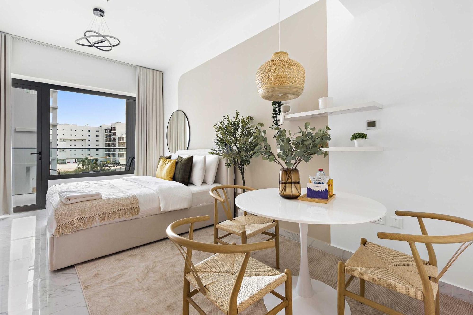 Silkhaus Chic Studio Near Masdar City Park 阿布扎比 外观 照片